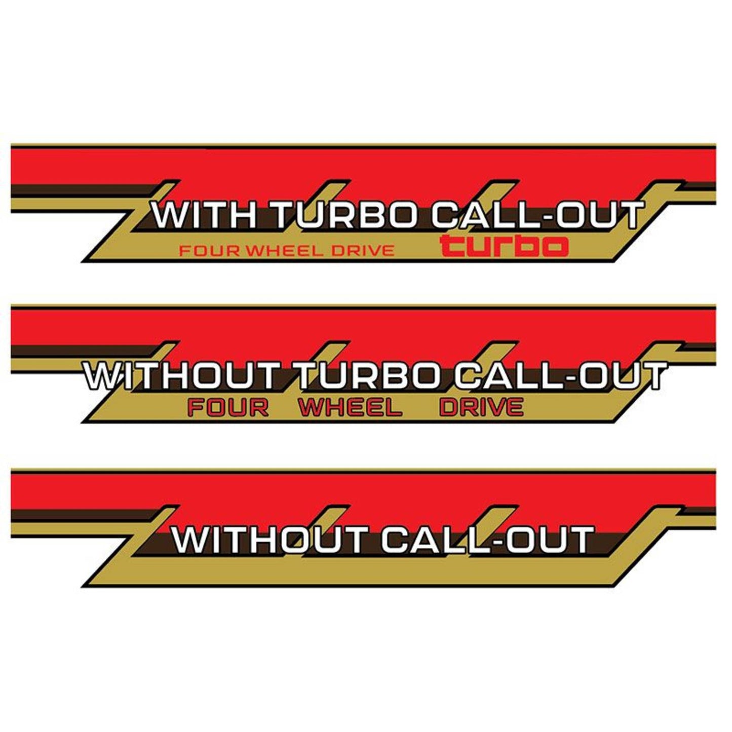 Decal Body Stripe Kit (California) - 73/74 Series (1984–1990)
