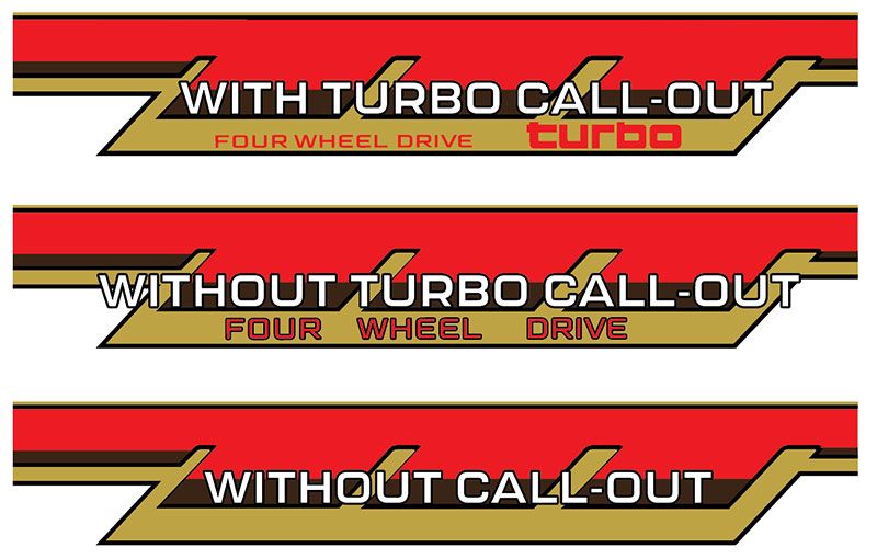 70 Series Land Cruiser Decal Body Stripe Kit (California) - 71 Series (2023-)