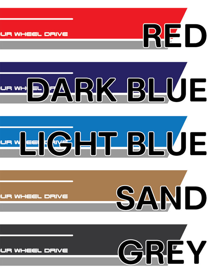 70 Series Land Cruiser Decal Body Stripe Kit (Fairbridge) - 71 Series/Bundera (1984–)