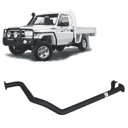 70 Series Land Cruiser Redback 2.5" Exhaust for 79 Series Exhaust 1HZ with Muffler