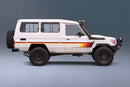 Broome body stripe kit - J78 Series Toyota Land Cruiser Troop Carrier TRD colours vehicle