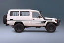 Broome body stripe kit - J75 Series Toyota Land Cruiser Troop Carrier black gradient vehicle