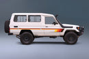 Broome body stripe kit - J75 Series Toyota Land Cruiser Troop Carrier TRD colours vehicle