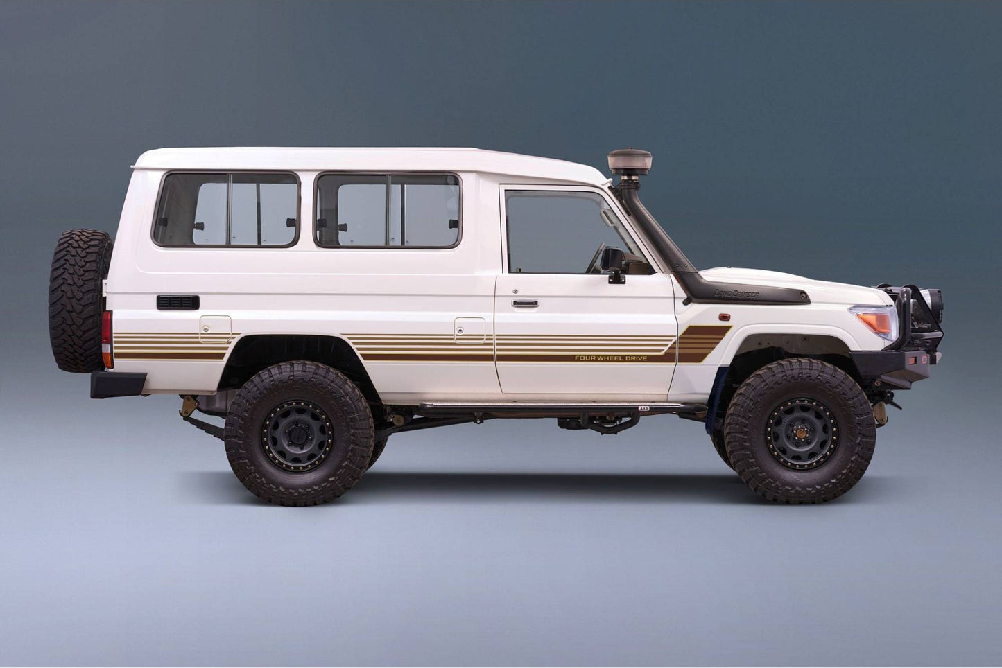 Decal Body Stripe Kit (Townsville) for the Toyota LandCruiser 78 Series Troop Carrier (1999-) (view 5)