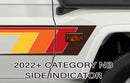 Broome body stripe kit - J78 Series Toyota Land Cruiser Troop Carrier side indicator detail
