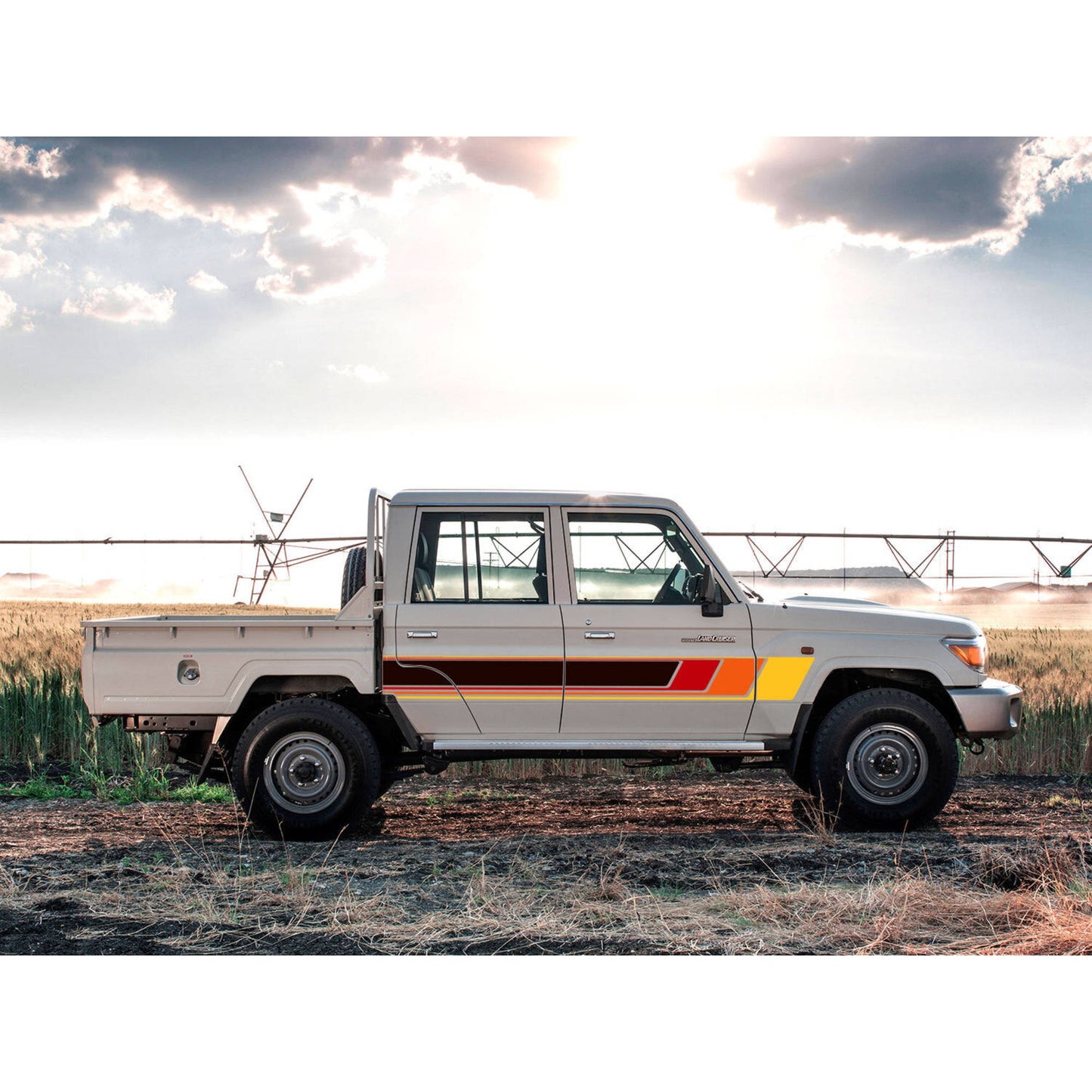 Decal Body Stripe Kit (Cobar) - 79 Series Dual Cab (2012-)