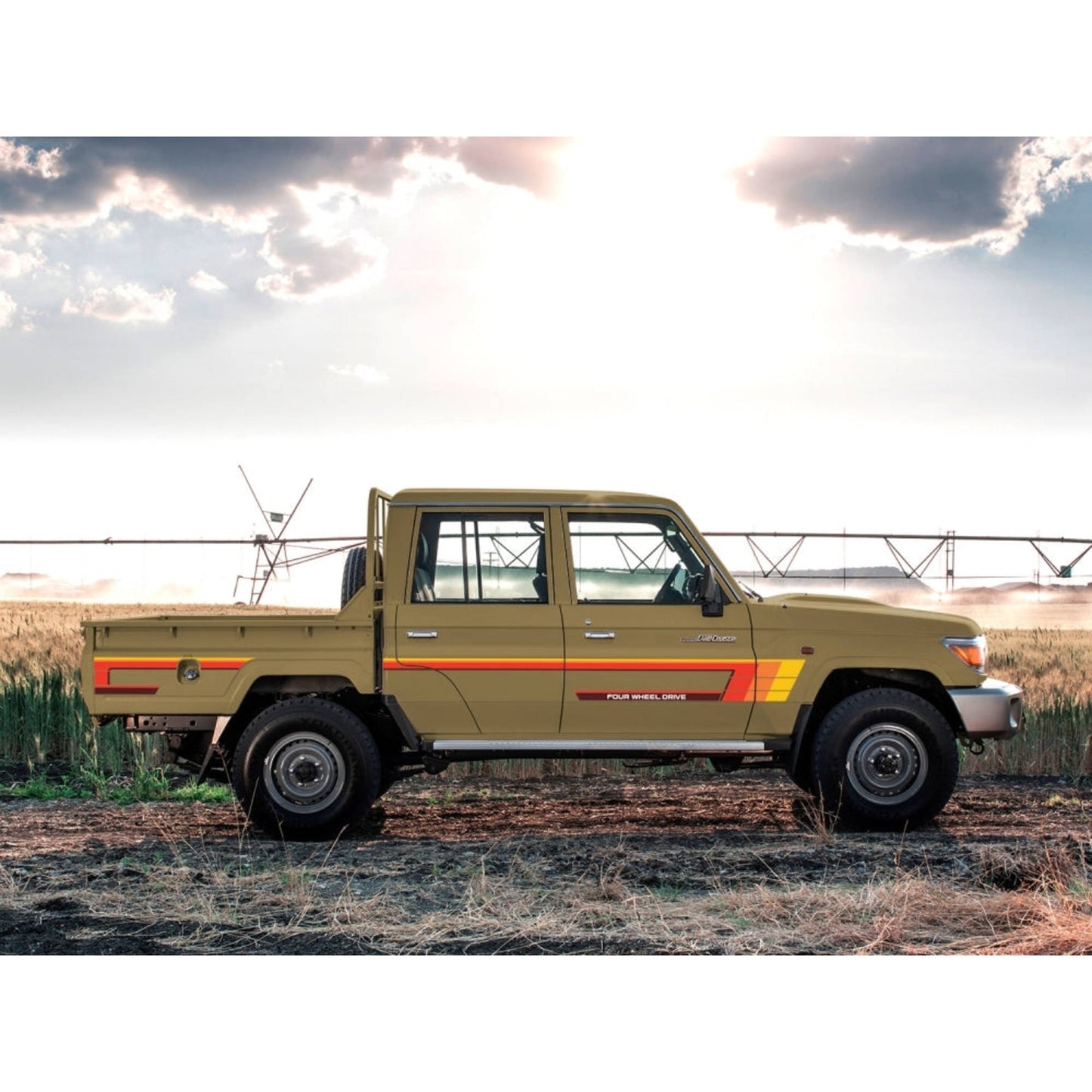 Decal Body Stripe Kit (Tweed) - 79 Series Dual Cab (2012-)