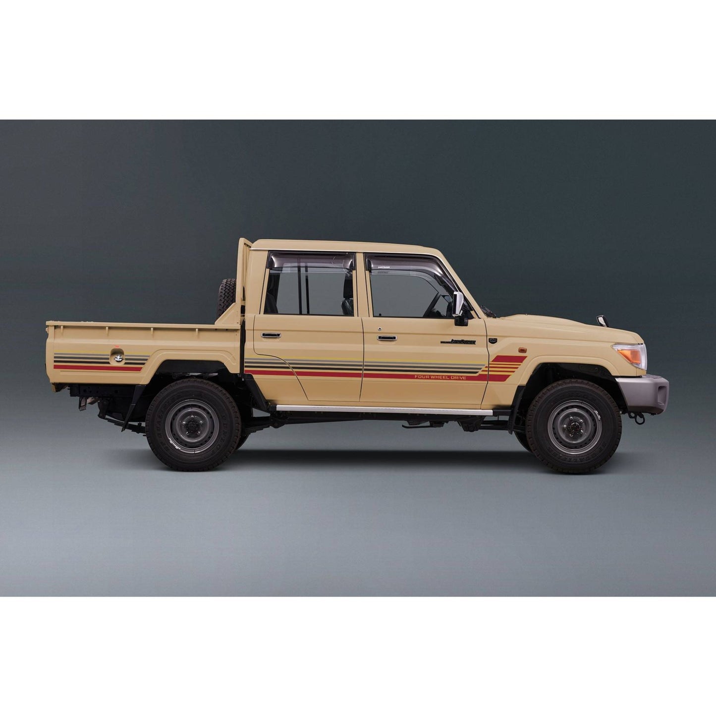 Decal Body Stripe Kit (Townsville) for the Toyota LandCruiser 79 Series Dual Cab (2012-) (view 10)