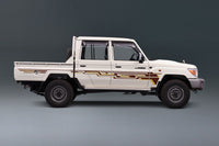 70 Series Land Cruiser Decal Body Stripe Kit (Doha) - 79 Series Dual Cab (2012-)