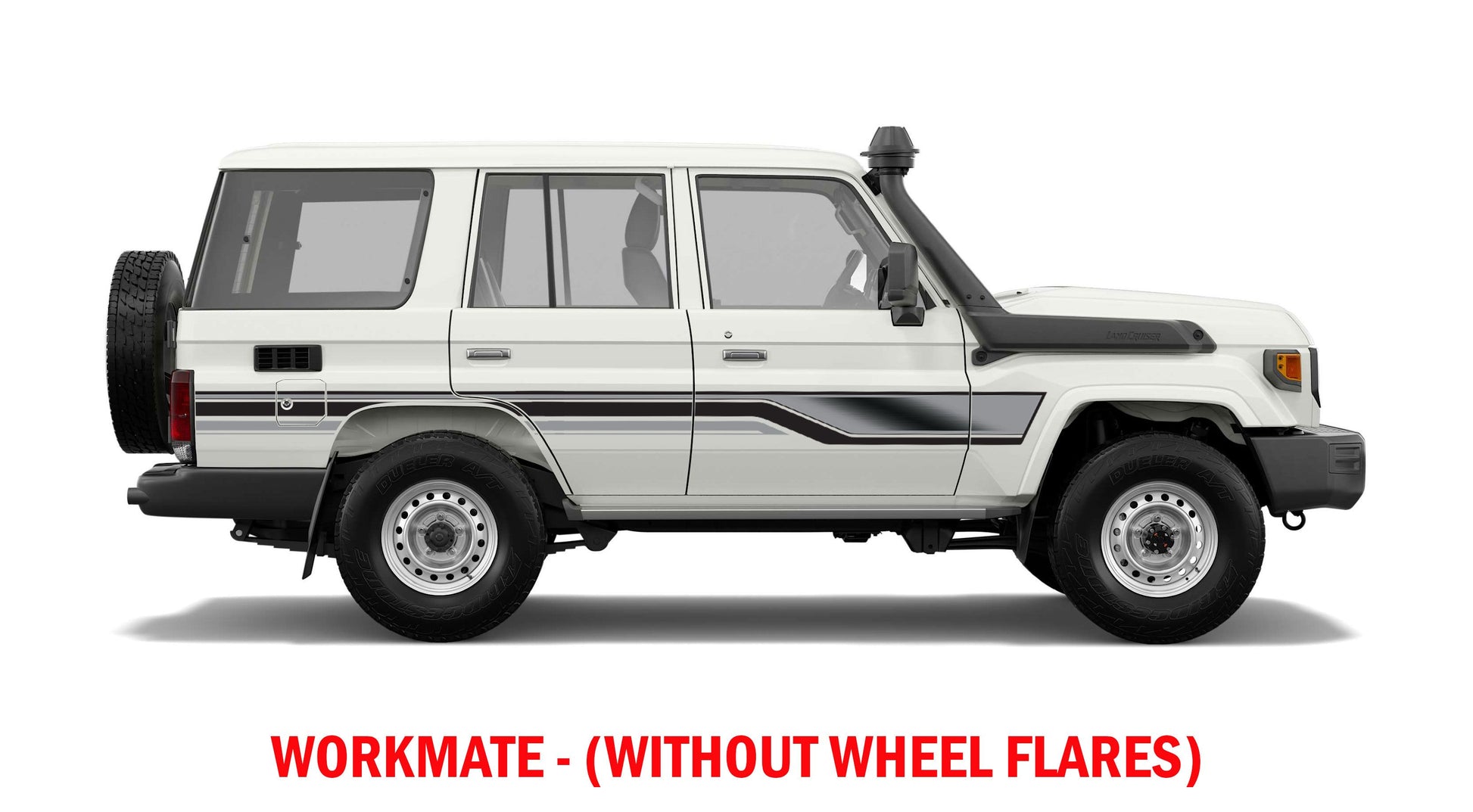 70 Series Land Cruiser Decal Body Stripe Kit (Mecca) - 76 Series (2007-)