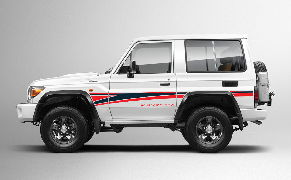 70 Series Land Cruiser Decal Body Stripe Kit (Narrabri) -  71 Series (2023-)