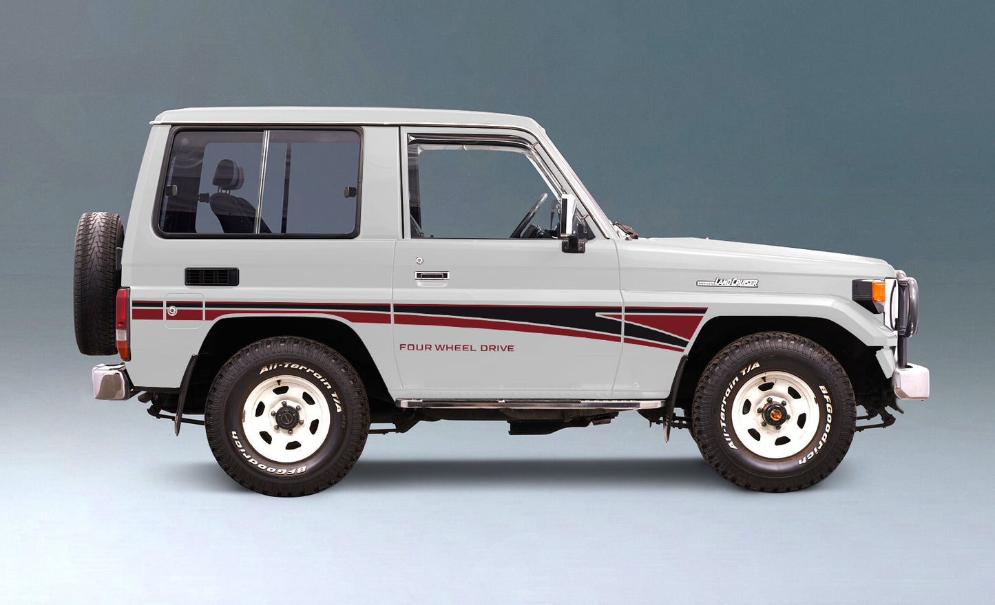 70 Series Land Cruiser Decal Body Stripe Kit (Narrabri) -  71 Series/Bundera (1984–)