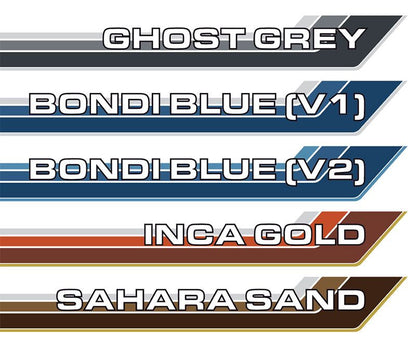 70 Series Land Cruiser Decal Body Stripe Kit (Renmark) - 75/79 Series Single Cab (1985-)