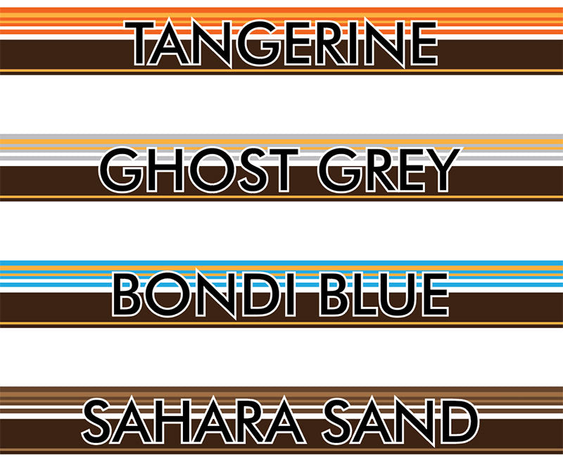 70 Series Land Cruiser Decal Body Stripe Kit (Tarcutta) - 75 Series (1985–1999)
