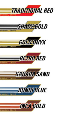 70 Series Land Cruiser Decal Body Stripe Kit (Townsville) - 79 Series Single Cab (1999-)