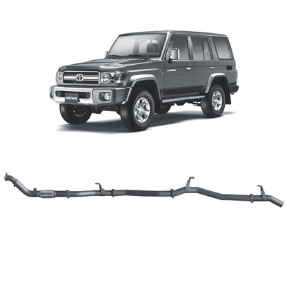 70 Series Land Cruiser Extreme Duty Exhaust - 76 Series Wagon (03/2007 - 10/2016)