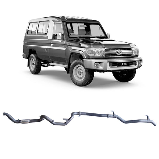 70 Series Land Cruiser Extreme Duty Exhaust - 78 Series Troop Carrier (03/2007 - 10/2016)