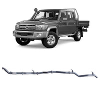 70 Series Land Cruiser Extreme Duty Exhaust - 79 Series Dual Cab (01/2012 - 10/2016)