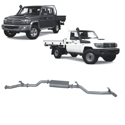 70 Series Land Cruiser Extreme Duty Exhaust - 79 Series Single and Dual Cab (11/2016 - On)