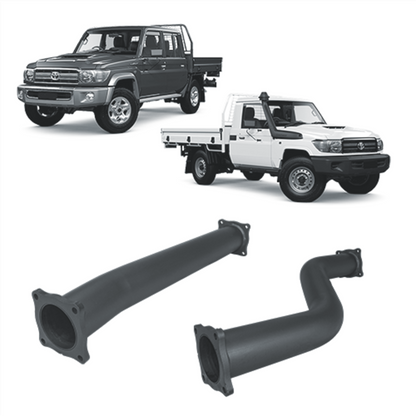 Toyota Land Cruiser Redback Extreme Duty Exhaust for Toyota Landcruiser 79 Series with Auxiliary Fuel Tank (11/2016 onwards)