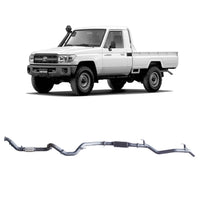 Extreme Duty 3" Turbo Back Exhaust for the Toyota LandCruiser 79 Series Single Cab (03/2007 - 10/2016)