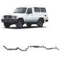 Extreme Duty 3" Factory Dump Pipe Back Exhaust for the Toyota LandCruiser 78 Series 4.2L TD (01/2001 - 01/2007) (view 2)