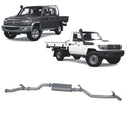 Extreme Duty 3" DPF Back Exhaust for the Toyota LandCruiser 79 Series Single & Dual Cab (11/2016 - On) (view 3)