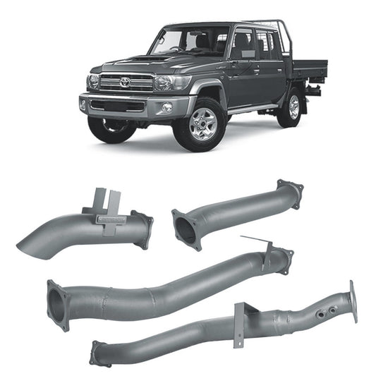 Extreme Duty 4" DPF Back Exhaust for the Toyota LandCruiser 79 Series Dual Cab