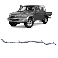 Extreme Duty 3" Turbo Back Exhaust for the Toyota LandCruiser 79 Series Dual Cab (01/2012 - 10/2016) (view 3)