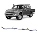 Extreme Duty 3" Turbo Back Exhaust for the Toyota LandCruiser 79 Series Dual Cab w/ Auxiliary Fuel Tank (01/2012 - 1 (view 2)