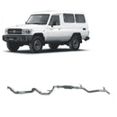 Extreme Duty 3" Factory Dump Pipe Back Exhaust for the Toyota LandCruiser 78 Series 4.2L TD (01/2001 - 01/2007) (view 4)